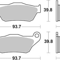 800Wx800H-1035754-1 BREMBO Scooter Remblokken - 07065XS Gesinterd metaal