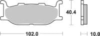 BREMBO Scooter Remblokken - 07073XS Gesinterd metaal
