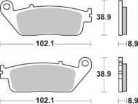 BREMBO Scooter Remblokken - 07075XS Gesinterd metaal