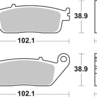 BREMBO Scooter Remblokken - 07075XS Gesinterd metaal