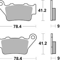 800Wx800H-1035787-1 BREMBO Off-Road Remblokken - 07BB02SD Gesinterd metaal
