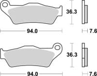 BREMBO Off-Road Remblokken - 07BB04SD Gesinterd metaal