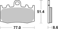 BREMBO Street Remblokken - 07BB26LA Gesinterd metaal
