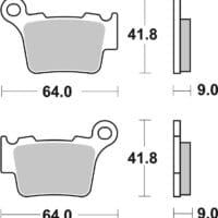 800Wx800H-1035846-1 BREMBO Off-Road Remblokken - 07BB27SX Gesinterd metaal