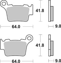 BREMBO Off-Road Remblokken - 07BB27SX Gesinterd metaal