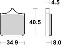 BREMBO Street Remblokken - 07BB33LA Gesinterd metaal