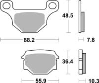 BREMBO Street Remblokken - 07GR09CC Carbon Ceramic