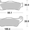 BREMBO Off-Road Remblokken - 07GR26SD Gesinterd metaal