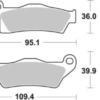 800Wx800H-1035888-1 BREMBO Off-Road Remblokken - 07GR26SD Gesinterd metaal