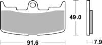 BREMBO Street Remblokken - 07GR68SA Gesinterd metaal