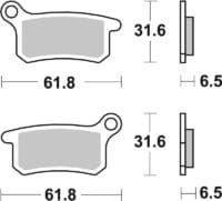 BREMBO Off-Road Remblokken - 07GR69SD Gesinterd metaal