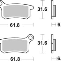 800Wx800H-1035915-1 BREMBO Off-Road Remblokken - 07GR69SD Gesinterd metaal