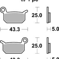 800Wx800H-1035917-1 BREMBO Off-Road Remblokken - 07GR70SD Gesinterd metaal