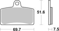 BREMBO Street Remblokken - 07GR72SA Gesinterd metaal