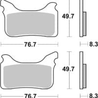 800Wx800H-1035924-1 BREMBO Off-Road Remblokken - 07GR75SX Gesinterd metaal