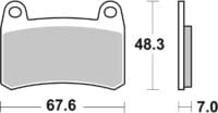 BREMBO Street Remblokken - 07GR83SA Gesinterd metaal