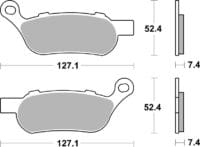 BREMBO Street Remblokken - 07HD07SP Gesinterd metaal