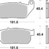 BREMBO Street Remblokken - 07HD13SA Gesinterd metaal
