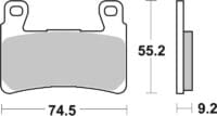 BREMBO Street Remblokken - 07HD20SA Gesinterd metaal