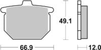 BREMBO Street Remblokken - 07HO1212 Carbon Ceramic
