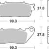 BREMBO Street Remblokken - 07HO13SP Gesinterd metaal