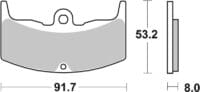 BREMBO Street Remblokken - 07HO1406 Carbon Ceramic
