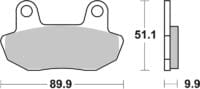 BREMBO Street Remblokken - 07HO1609 Carbon Ceramic
