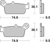 BREMBO Off-Road Remblokken - 07HO26SX Gesinterd metaal