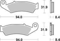 BREMBO Street Remblokken - 07HO29SP Gesinterd metaal