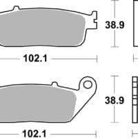 800Wx800H-1036020-1 BREMBO Street Remblokken - 07HO41SA Gesinterd metaal