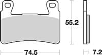 BREMBO Street Remblokken - 07HO4507 Carbon Ceramic