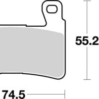 BREMBO Street Remblokken - 07HO45SA Gesinterd metaal