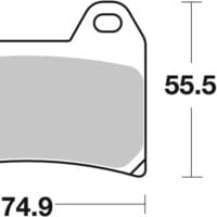BREMBO Street Remblokken - 07HO47SA Gesinterd metaal
