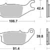BREMBO Street Remblokken - 07HO4905 Carbon Ceramic