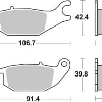 BREMBO Street Remblokken - 07HO4905 Carbon Ceramic