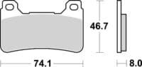 BREMBO Street Remblokken - 07HO50SA Gesinterd metaal