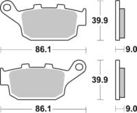 BREMBO Street Remblokken - 07HO53CC Carbon Ceramic