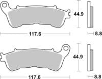 BREMBO Street Remblokken - 07HO57LA Gesinterd metaal
