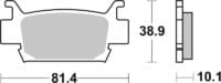 BREMBO Off-Road Remblokken - 07HO58SD Gesinterd metaal