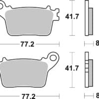 BREMBO Street Remblokken - 07HO59SP Gesinterd metaal