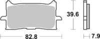 BREMBO Street Remblokken - 07HO62SA Gesinterd metaal