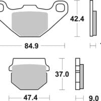 800Wx800H-1036062-1 BREMBO Off-Road Remblokken - 07KA07SX Gesinterd metaal