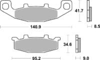 BREMBO Street Remblokken - 07KA0933 Carbon Ceramic