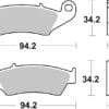 BREMBO Off-Road Remblokken - 07KA17SD Gesinterd metaal