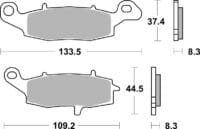 BREMBO Street Remblokken - 07KA19LA Gesinterd metaal