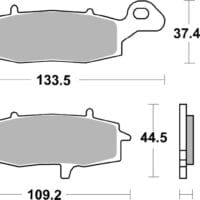 BREMBO Street Remblokken - 07KA19SA Gesinterd metaal