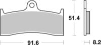 BREMBO Street Remblokken - 07KA20SA Gesinterd metaal