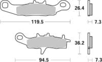 BREMBO Off-Road Remblokken - 07KA22SD Gesinterd metaal