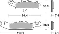 BREMBO Off-Road Remblokken - 07KA24SX Gesinterd metaal