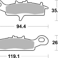 800Wx800H-1036113-1 BREMBO Off-Road Remblokken - 07KA24SX Gesinterd metaal